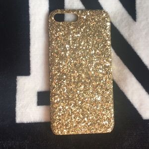 Gold glitter iphone 7/8 plus
